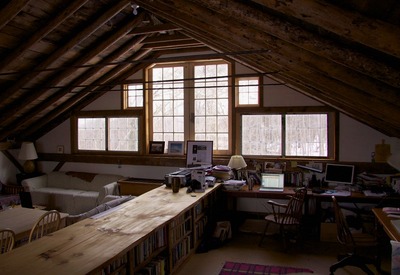 屋根裏,書斎,雰囲気